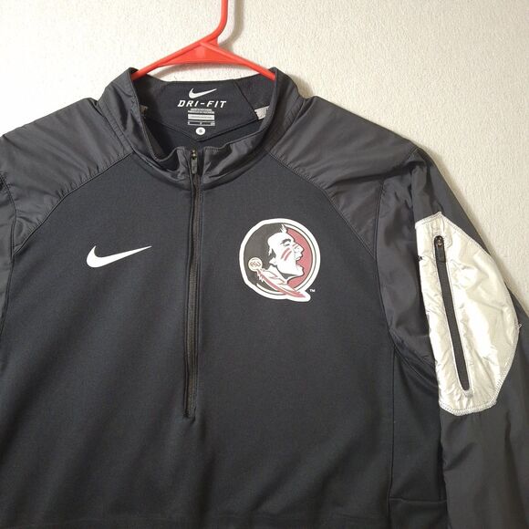 Nike Diamond Quest Full Zip Hybrid Jacket Men's Small FSU Reflective Pocket - Picture 2 of 8